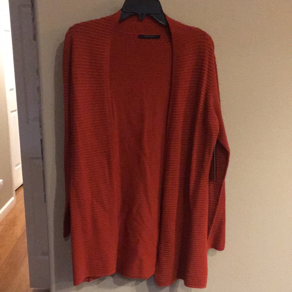 Cyrus rust color cardigan small